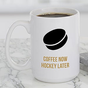 Choose your Icon Personalized Sports Coffee Mug 15 oz.- White - 27320-L