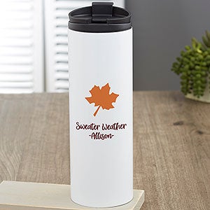 Choose Your Icon Personalized 16 oz. Fall Travel Tumbler - 27345