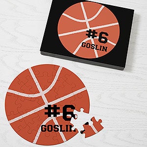 Basketball Personalized 26 Pc Round Puzzle - 27363-26