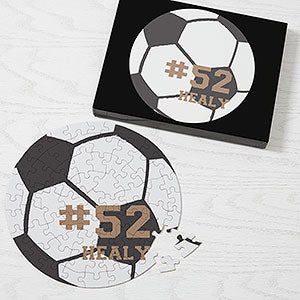 Soccer Personalized 68 Pc Round Puzzle - 27372-68