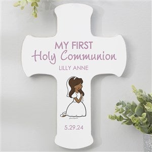 Communion Girl philoSophies® Personalized Cross - 8x12 - 27397-L