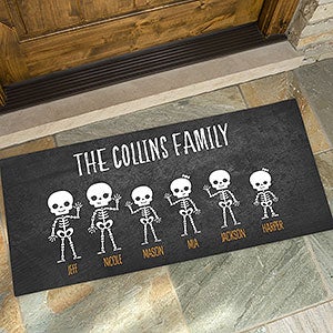 Skeleton Family Oversized Halloween Doormat - 24x48 - 27463-O