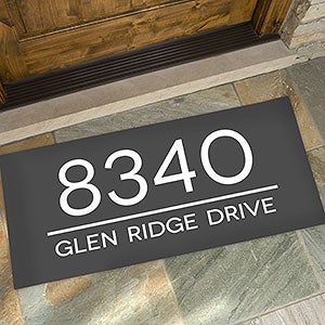 Home Address Personalized Doormat- 24x48 - 27472-O
