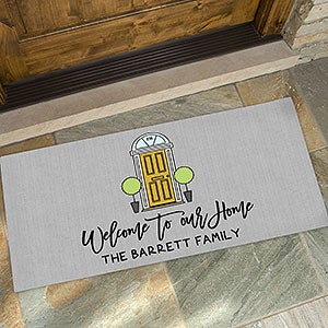 Front Door Welcome Personalized Doormat - 24x48 - 27475-O