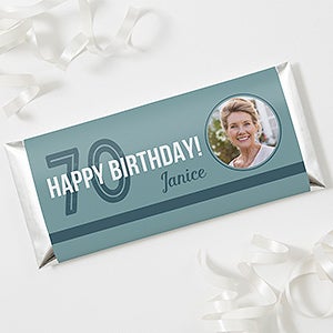 Modern Birthday Personalized Candy Bar Wrappers - 27547