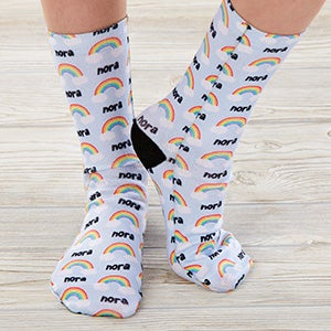 Rainbow Personalized Kids Socks - 27582