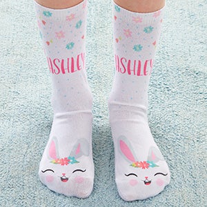 Easter Girl Personalized Kids Socks - 27614