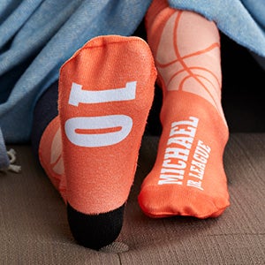 Basketball Personalized Kids Socks - 27616