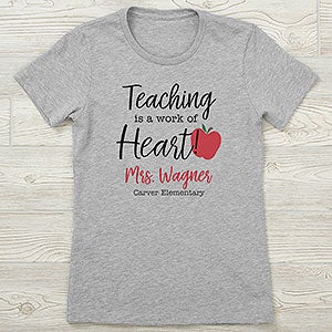 Inspiring Teacher Personalized Next Level™ Ladies Fitted Tee - 27673-NL