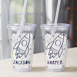 Space Personalized 17 oz. Insulated Acrylic Galaxy Tumbler - 27675