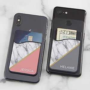 Marble Chic Personalized Cell Phone Wallet - 27681