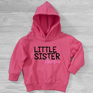 Big Sister/Little Sister Personalized Toddler Hooded Sweatshirt - 27689-CTHS