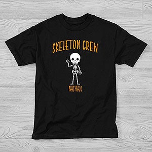 Skeleton Family Personalized Halloween Hanes® Youth T-Shirt - 27701-YCT