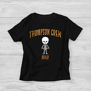 Skeleton Family Personalized Halloween Toddler T-Shirt - 27701-TT