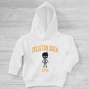 Skeleton Family Personalized Halloween Toddler Hooded Sweatshirt - 27702-CTHS