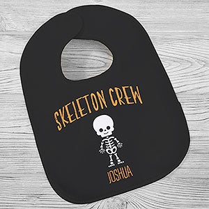 Skeleton Family Personalized Halloween Baby Bib - 27709-B