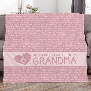 Reasons She Loves Being... Personalized 50x60 Plush Fleece Blanket - 27725-F