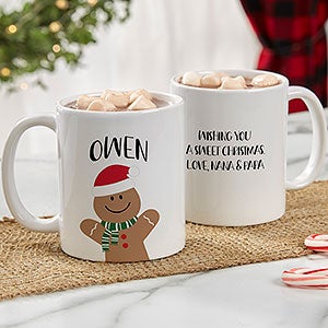 Snow Couple Personalized Christmas Coffee Mug Set