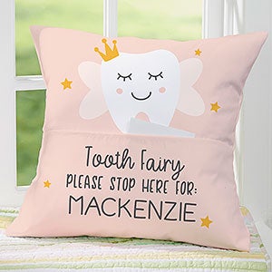 Tooth Fairy Personalized 18-inch Pocket Pillow - 27912-L