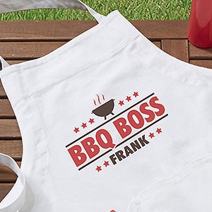 BBQ Boss Personalized Adult Apron - 27947-A