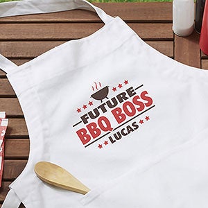 Future BBQ Boss Personalized Youth Apron - 27947-Y