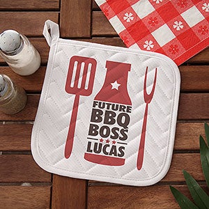 Future BBQ Boss Personalized Potholder - 27947-YP