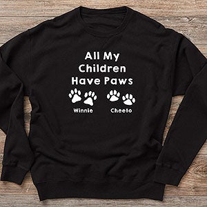 Love For Pets Personalized Hanes Comfort Wash Crewneck Sweatshirt - 27959-CWS