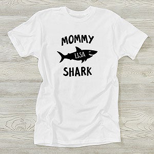 Mommy Shark Personalized Hanes Adult T-Shirt - 27967-AT