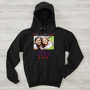 Personalized Photo Message Hanes Hooded Sweatshirt - 28017-HS