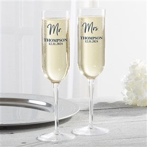 Classic Elegance Luigi Bormioli® Personalized Wedding Champagne Flute - 28092
