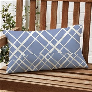 Modern Farmhouse Striped Outdoor Lumbar Pillow