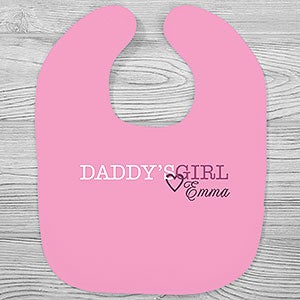 Daddys Little Girl Personalized Baby Bib - 28144-B