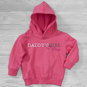Daddys Little Girl Personalized Toddler Hooded Sweatshirt - 28145-CTHS