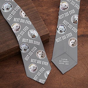 Photo Phrase For Pet Personalized Photo Tie - 28197