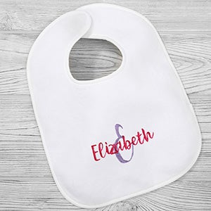 Playful Name Embroidered Baby Bib - 28210-B