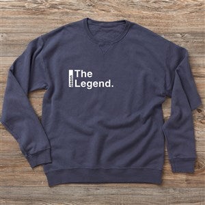 The Legend Continues Personalized Hanes® Adult ComfortWash™ Sweatshirt - 28258-CWS