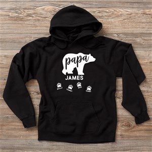 Papa Bear Personalized Hanes Adult ComfortWash Hoodie - 28273-CWHS