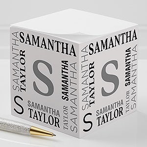 Notable Name Personalized Paper Note Cube - 28339