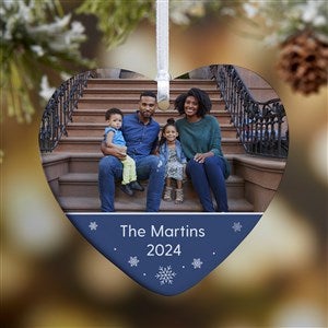Photo Message Personalized Heart Ornament - 1 Sided Glossy - 28397-1