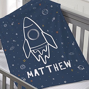 Space Personalized 30x40 Fleece Baby Blanket - 28426-SF