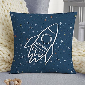 Space Personalized 14 Baby Velvet Throw Pillow - 28429-SV