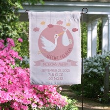 It’s A Girl Baby Announcement Personalized Garden Flag - 28437