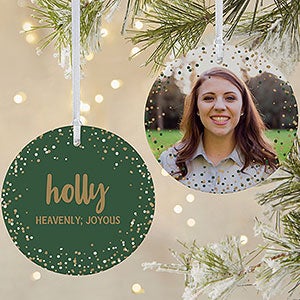 Sparkling Name Meaning Personalized Ornament - 2 Sided Matte - 28451-2L
