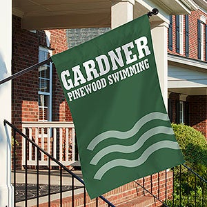 Swimming Personalized House Flag - 28520