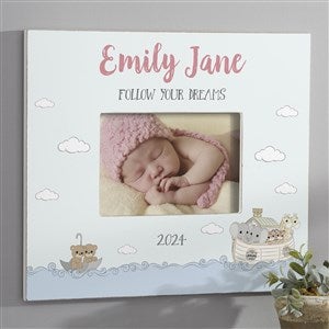 Precious Moments® Noahs Ark Personalized Baby Girl Wall Frame - Horizontal - 28529-H