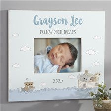 Precious Moments® Noahs Ark Personalized Baby Boy Wall Frame -Horizontal - 28531-H