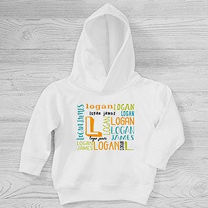 Bright Name Personalized Toddler Hooded Sweatshirt - 28569-CTHS
