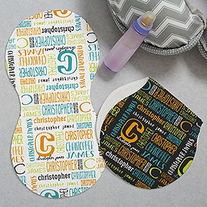 Bright Name Personalized Burp Cloths - Set of 2 - 28581