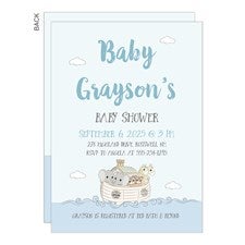 Precious Moments® Noahs Ark Personalized Baby Shower Invitation - Premium - 28642-P