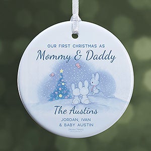 Precious Moments Mommy  Daddys First Christmas Ornament - Glossy - 28677-1S